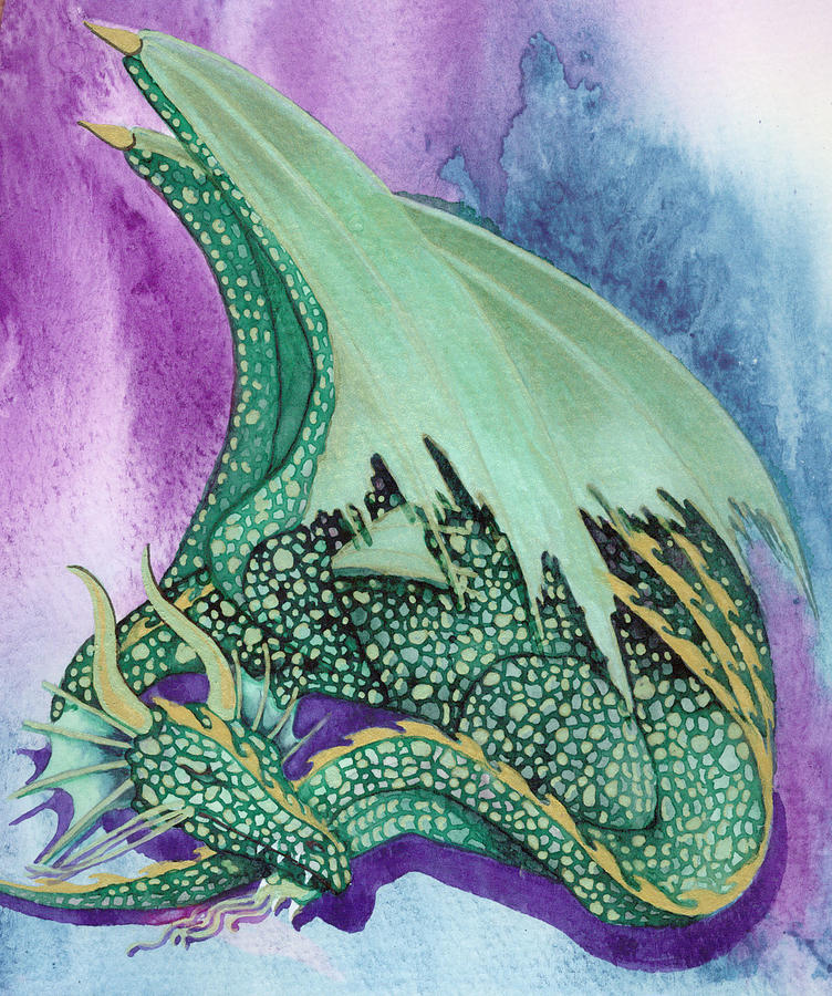 Sleeping Dragon Painting by Christine Winters - Fine Art America