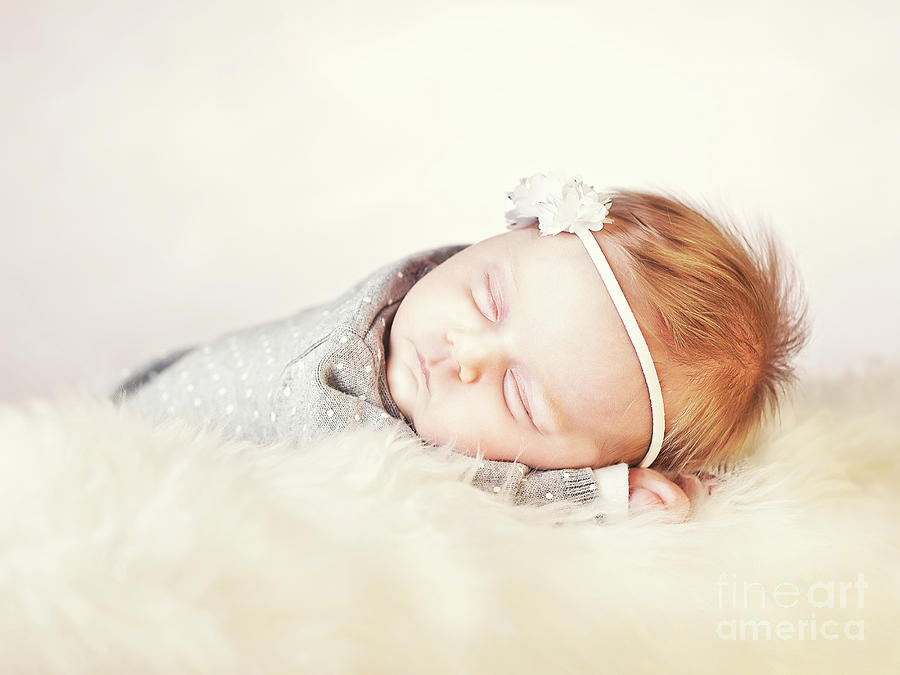 Sleeping Femal Baby Photograph by Gualtiero Boffi
