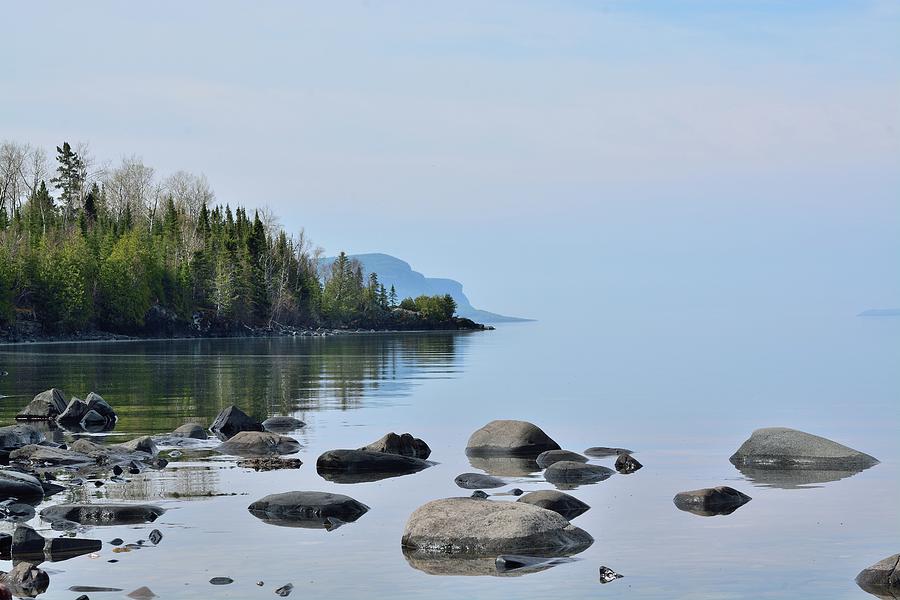 Sleeping Giant Trail View-Lake Superior Shoreline Photograph by David Porteus