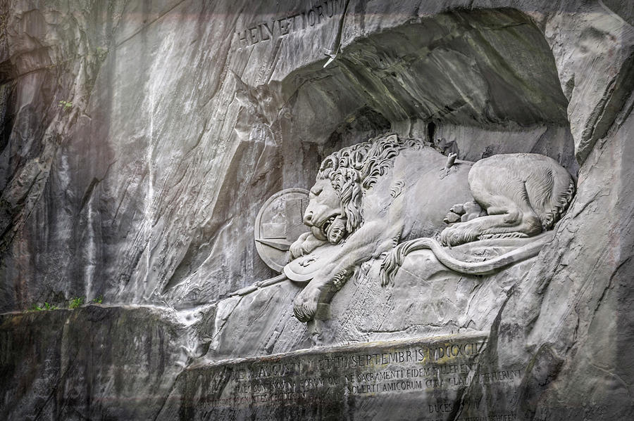 Sleeping Lion of Lucerne  Photograph by Carol Japp