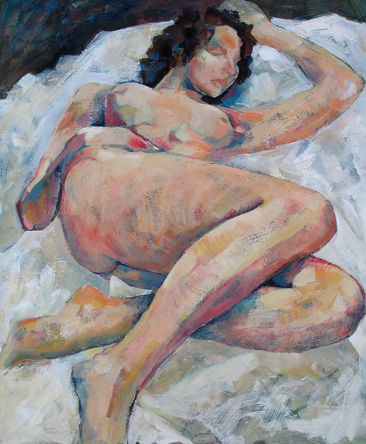 Sleeping Nude Painting by Susanne Clark