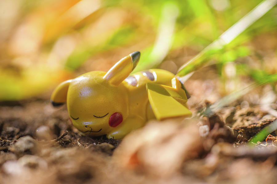 giant sleeping pikachu