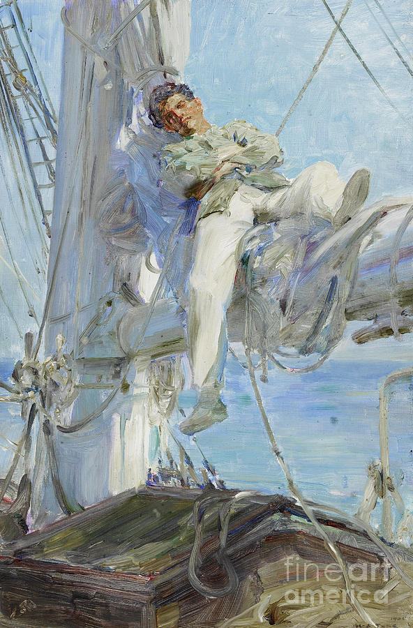 Sleeping Sailor Painting by MotionAge Designs