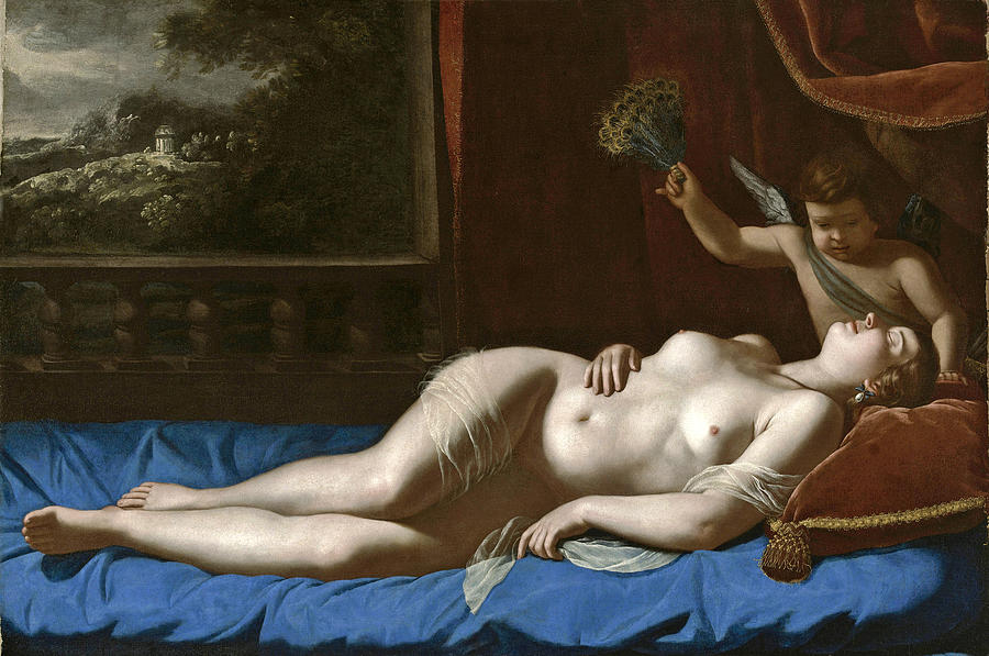 Sleeping Venus Painting by Artemisia Gentileschi