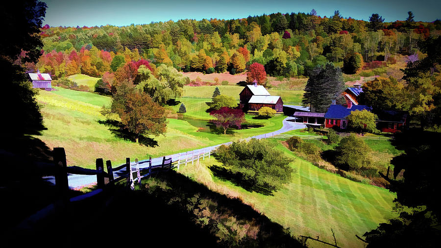 Sleepy Hallow Farm, Woodstock, Vermont Digital Art by Joseph Hendrix