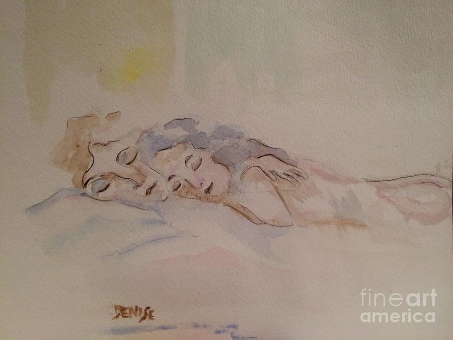 Sleepy Heads Painting by Denise Tomasura Sleepy Heads Painting by Denise Tomasura