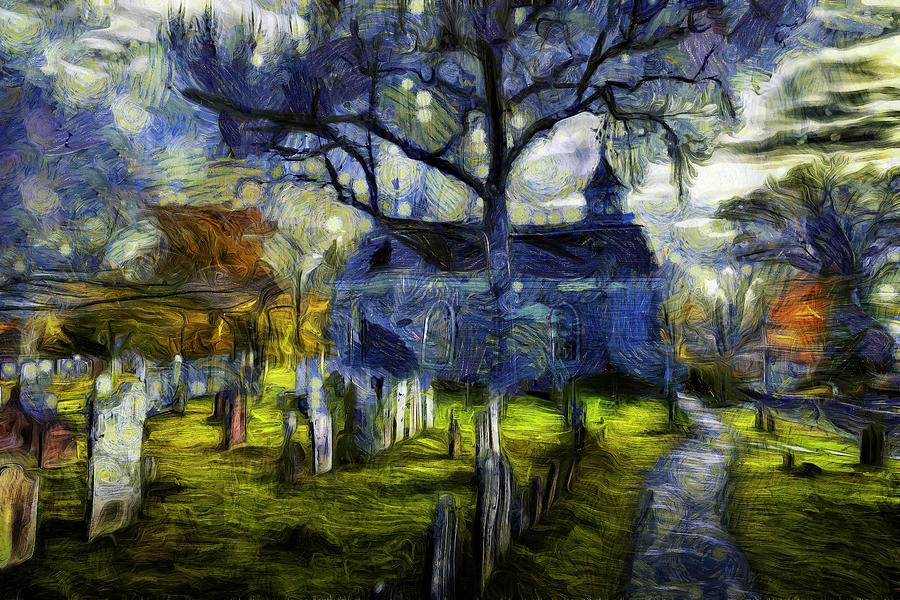 Sleepy Hollow Church Van Gogh Photograph