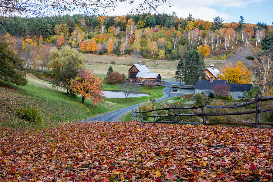 Sleepy Hollow Farm in the fall, Woodstock, Vermont Photograph by Nicole Freedman