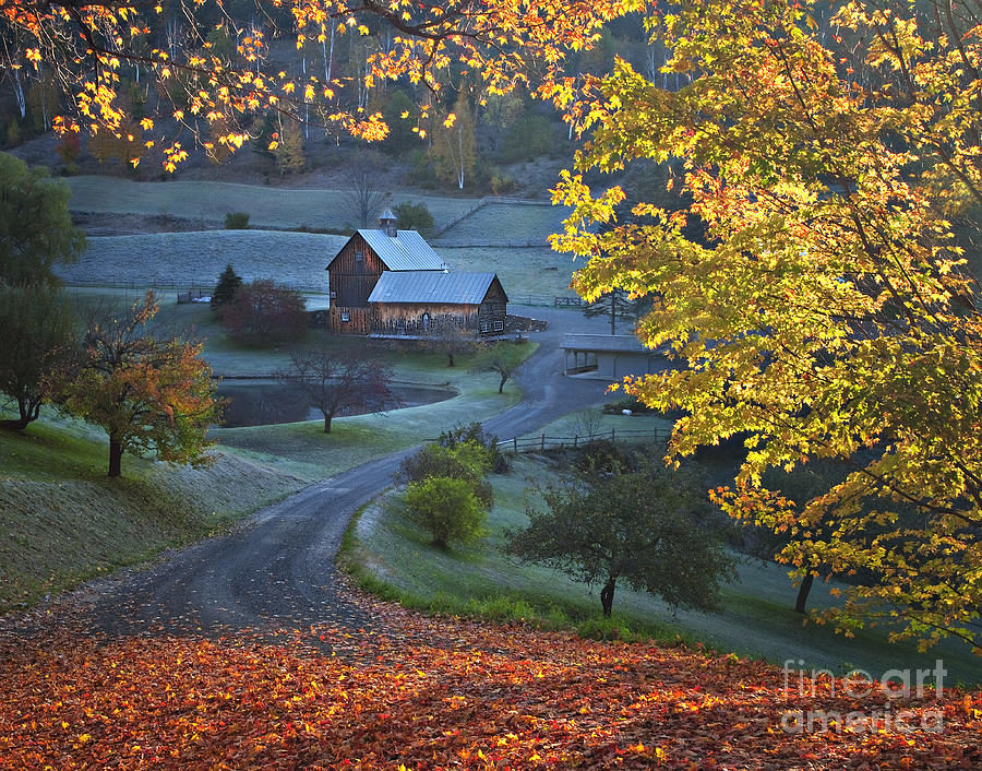 Fall Photograph - Sleepy Hollow Farm by Linda D Lester