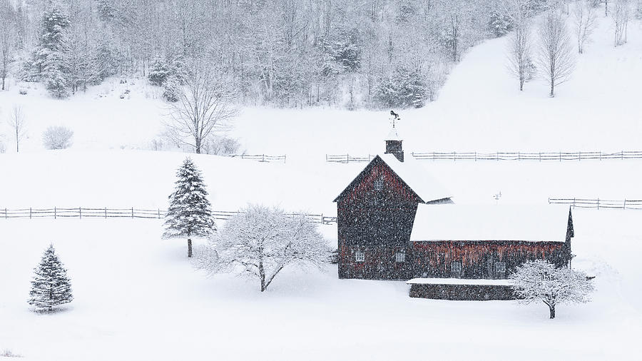 Sleepy Hollow Farm Snowstorm 2 Photograph by Alan L Graham