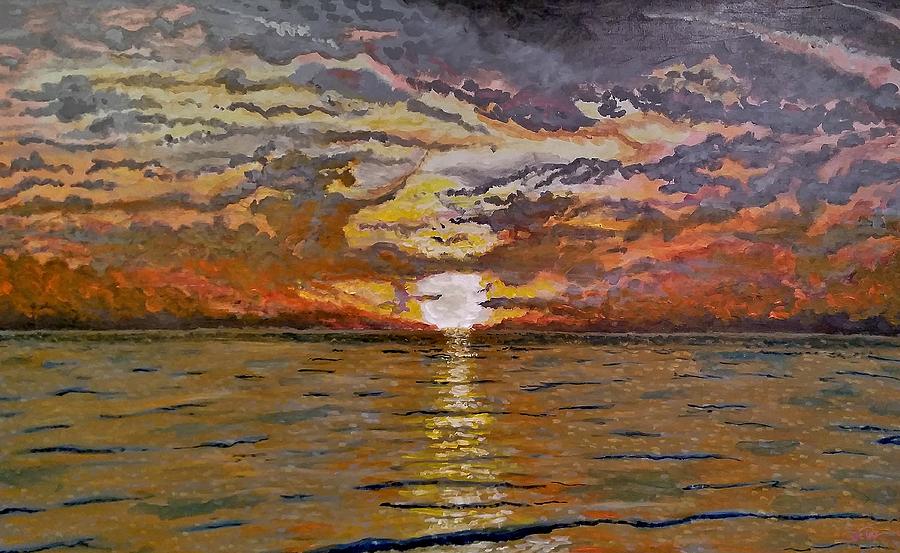Sleepy Hollow Sunset Painting by Joel Tesch