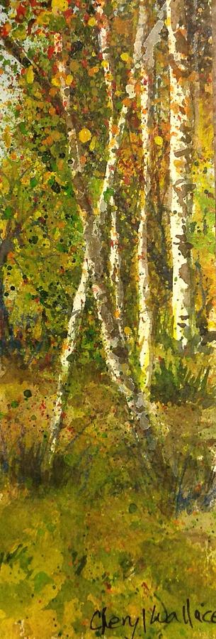 Slice of Autumn Painting by Cheryl Wallace
