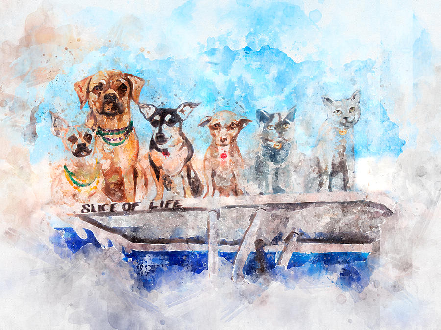 Slice of Life Watercolor by Michael Colgate Slice of Life Watercolor by Michael Colgate