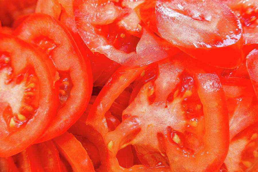 Sliced Red Tomatoes Photograph by SR Green