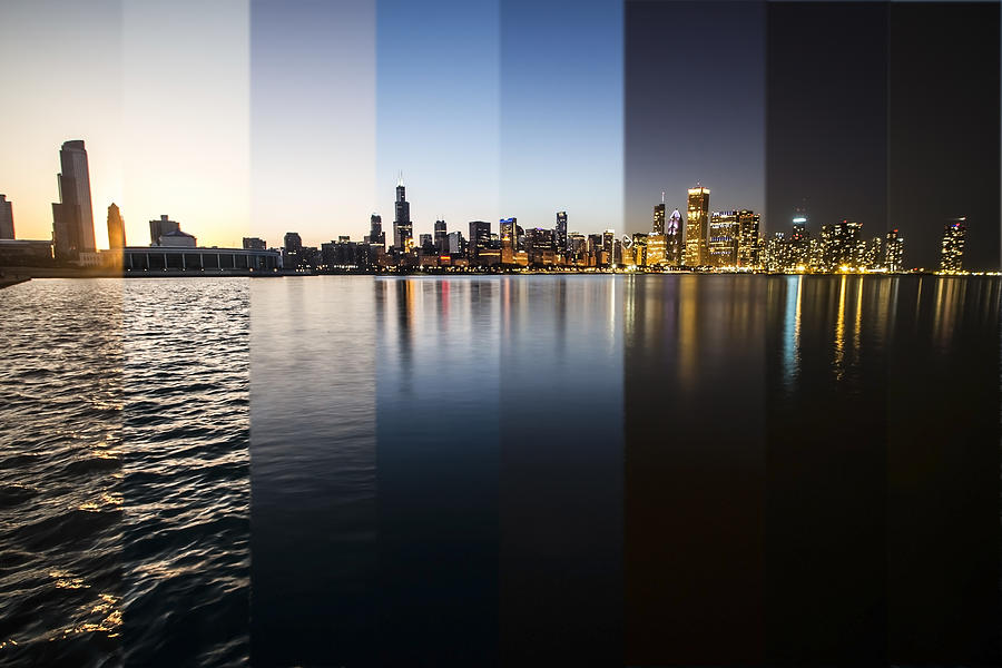 Slices of the Chicago Skyline Photograph by Sven Brogren
