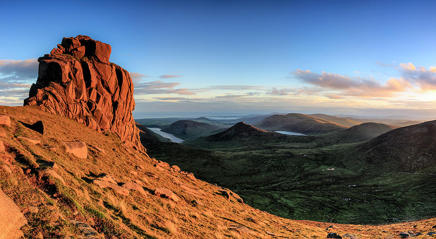 County Down Photograph - Slieve Bearnagh Rusty Golden Sunset by Glen Sumner County Down Photograph - Slieve Bearnagh Rusty Golden Sunset by Glen Sumner