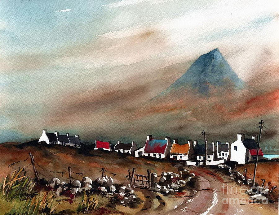 Slieve Mor, Achil...2098 Painting by Val Byrne