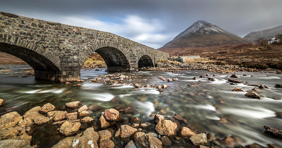 Nature Photograph - Sligachan bridge Isle of Skye Scotland United Kingdom by Giuseppe Milo