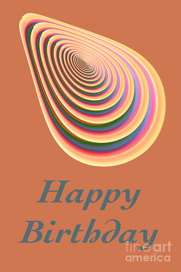 Slinky - Happy Birthday Card 2 Digital Art by Wendy Wilton