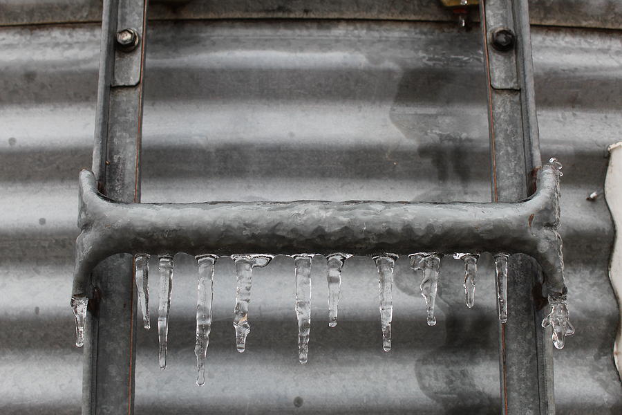 Winter Photograph - Slippery Ladder by Weathered Wood