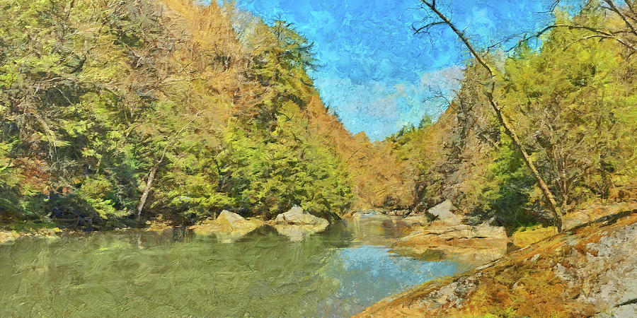 Slippery Rock Creek Digital Art by Digital Photographic Arts