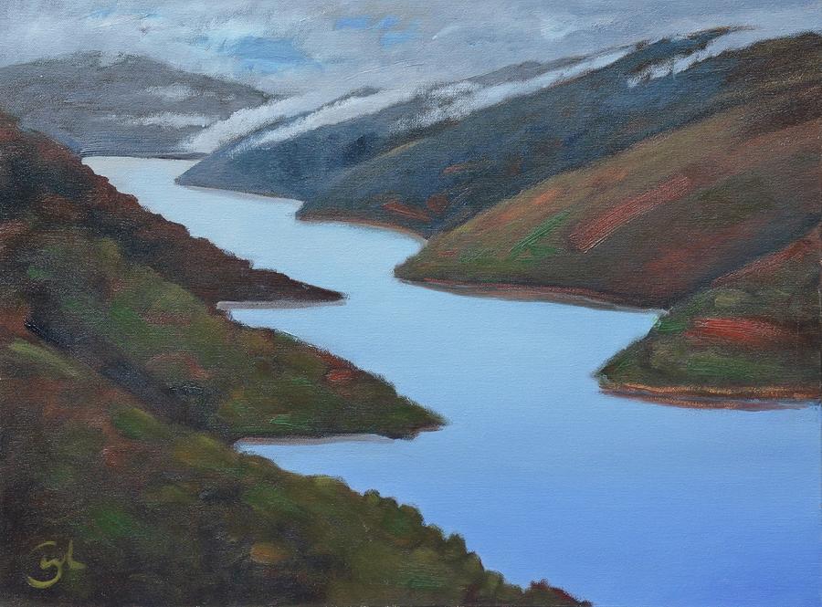 Water Painting - Sliver Of Crystal Springs by Gary Coleman