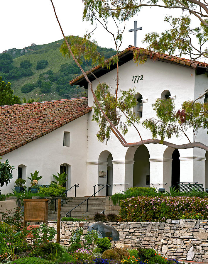 SLO Morning at the Mission - San Luis Obispo, California Photograph by Denise Strahm