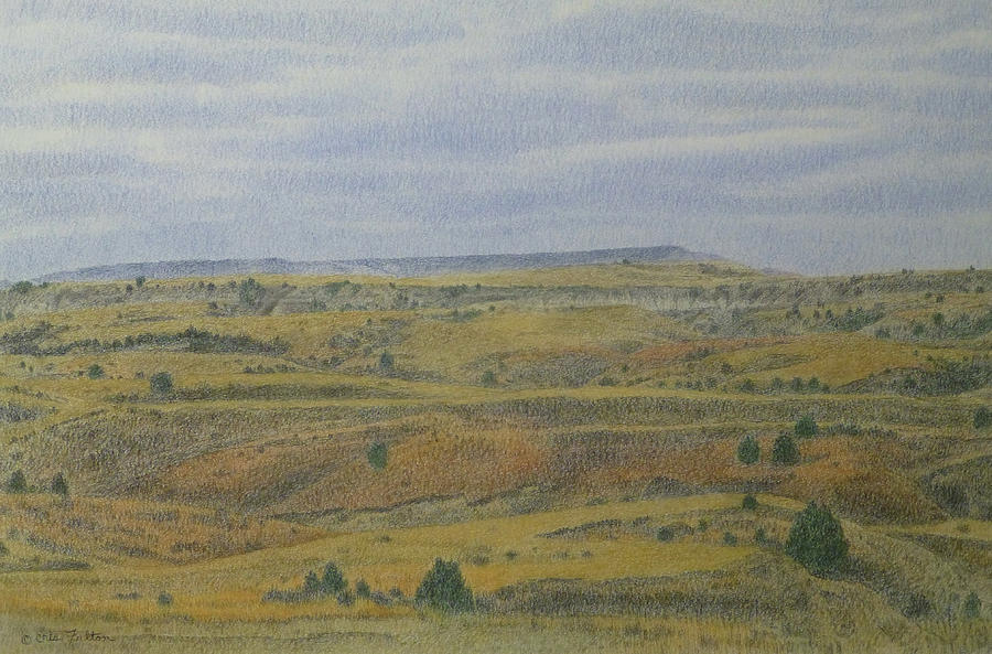 Slope County Splendor Drawing by Cris Fulton
