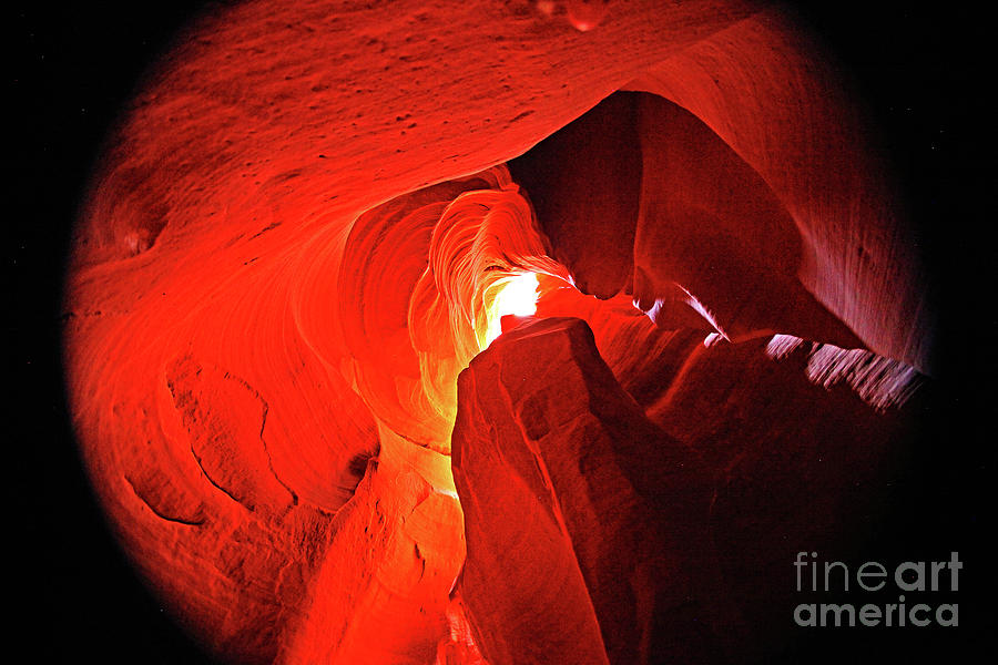 Slot Canyon 1 Digital Art by Darcy Dietrich