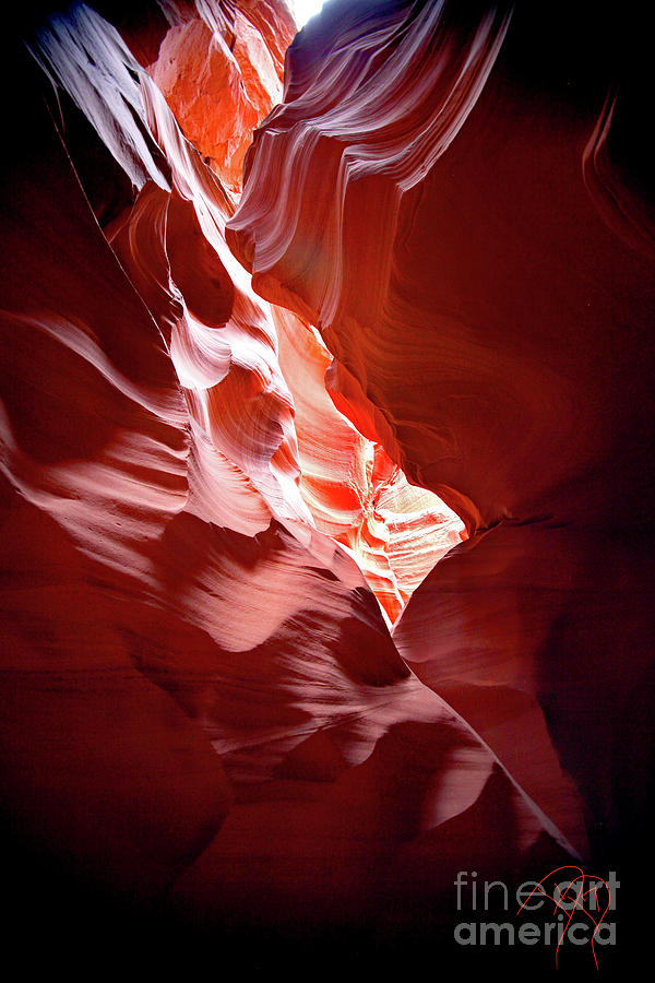 Slot Canyon 2 Digital Art by Darcy Dietrich
