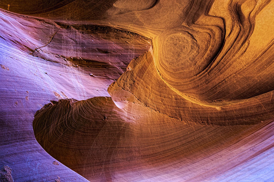 Antelope Canyon Photograph - Slot Canyon Abstract Colors by Dave Dilli