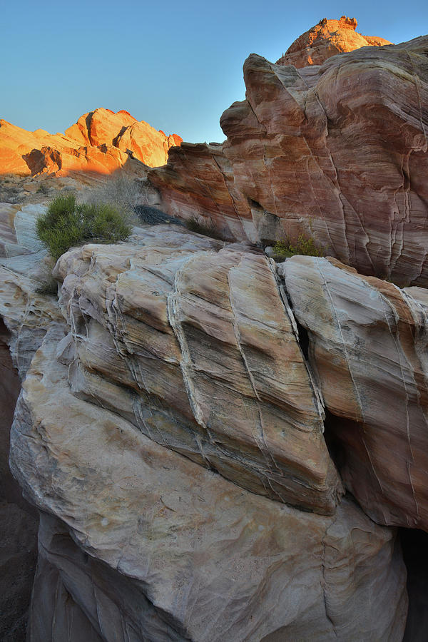 Slot Canyon at Sunrise in Valley of Fire Photograph by Ray Mathis