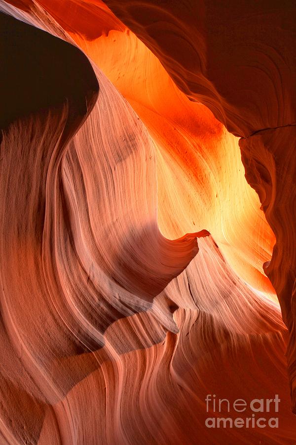 Slot Canyon Fiery Bands Photograph by Adam Jewell