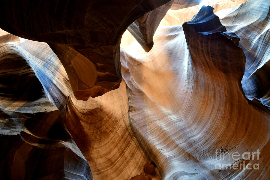 Slot Canyon Light 3 - Antelope Canyon Series Photograph by Mark Valentine