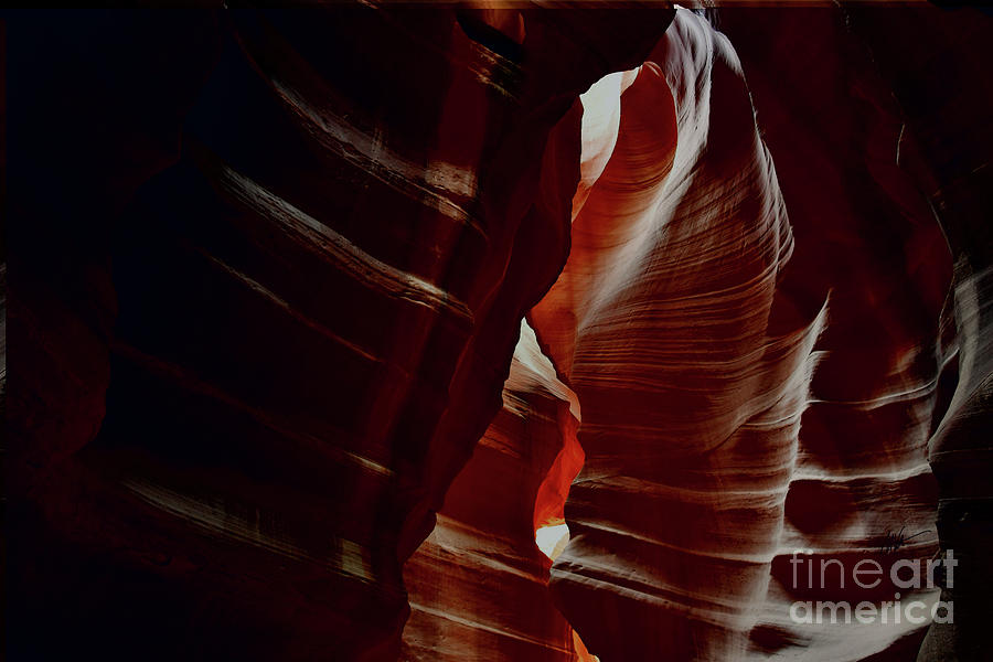 Slot Canyon Light 4 - Antelope Canyon Series Photograph by Mark Valentine