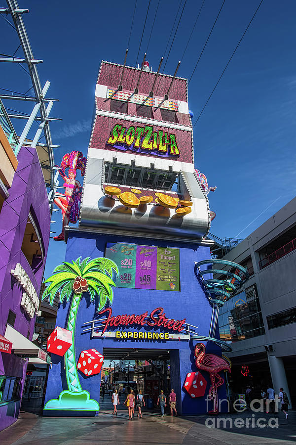 SlotZilla Fremont Street in the Afternoon Photograph by Aloha Art