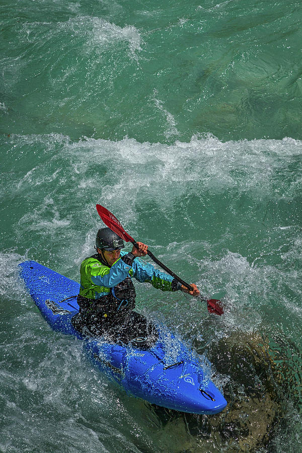 Slovenia Kayaker Photograph by Stuart Litoff