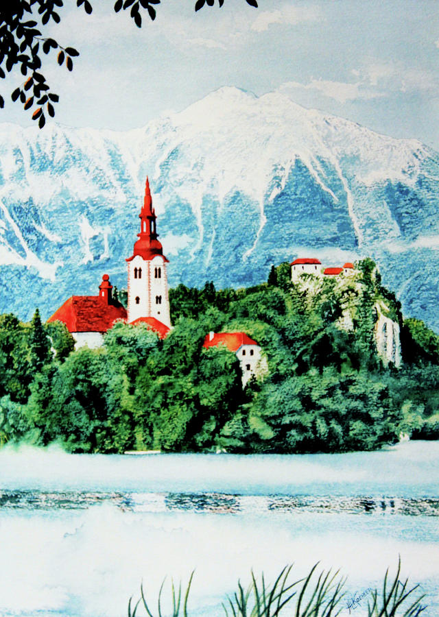 Slovenija Painting by Hanne Lore Koehler