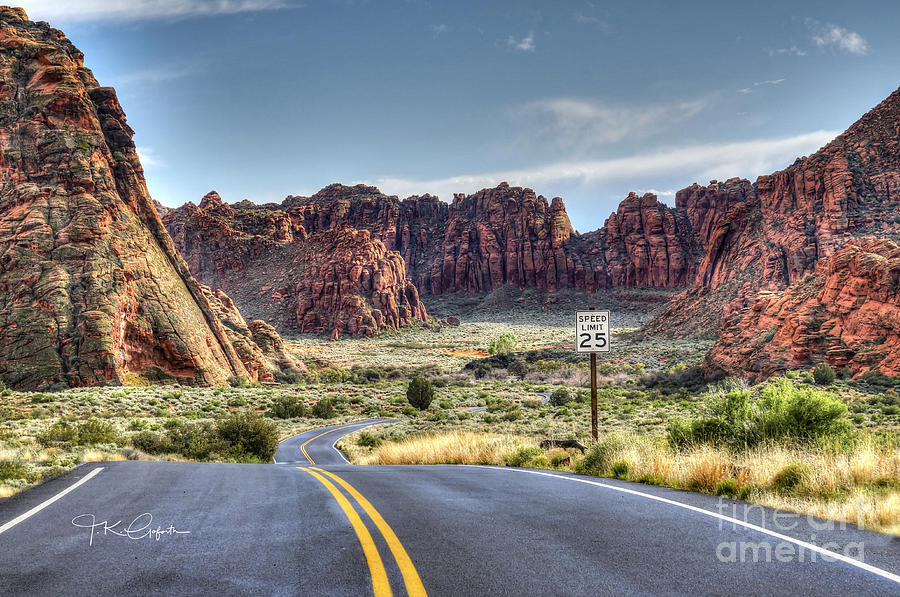 Slow Down In Snow Canyon Photograph by TK Goforth