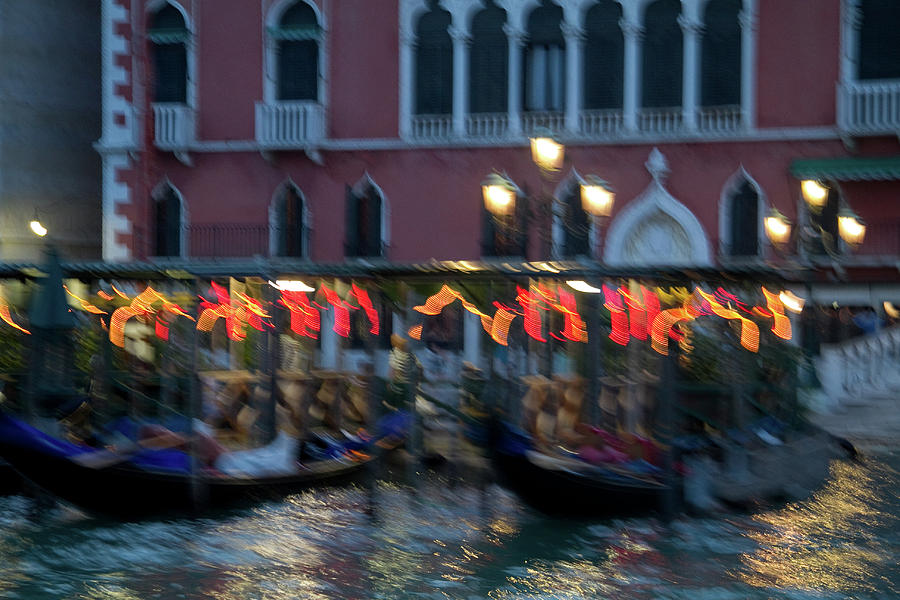 Slow Motion On The Grand Canal Photograph by Roger Mullenhour
