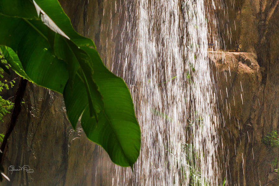 Slow Motion Tropical Waterfall Photograph by Susan Molnar