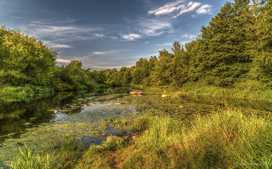 Slow Waters of the Wkra River Photograph by Julis Simo | Pixels