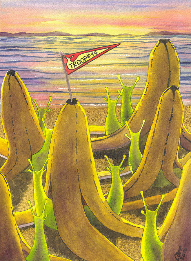 Slug Scouts Painting by Catherine G McElroy