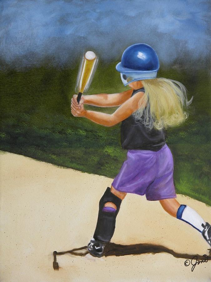 Sports Painting - Slugger by Joni McPherson