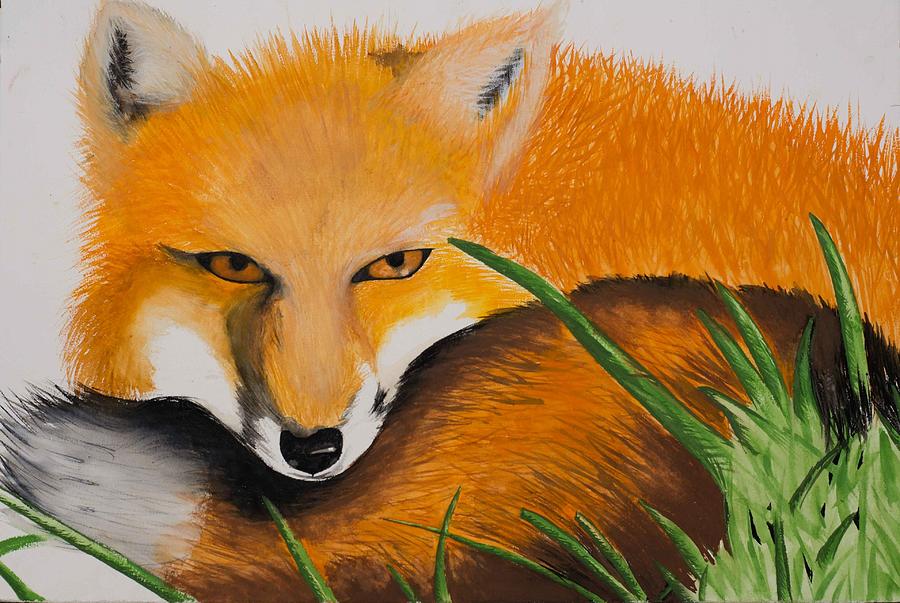 Fox Painting - Sly as a Fox by Tamia Garrett