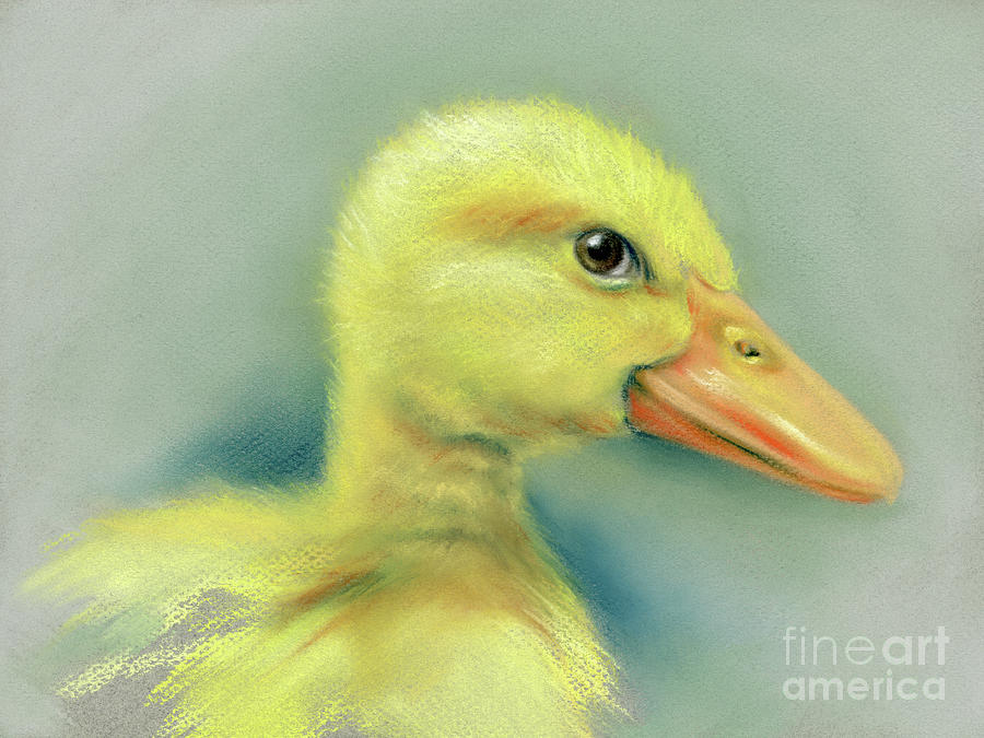 Sly Little Duckling Painting by MM Anderson