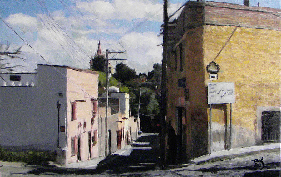 SMA Calle Aldama Painting by Thomas Tribby