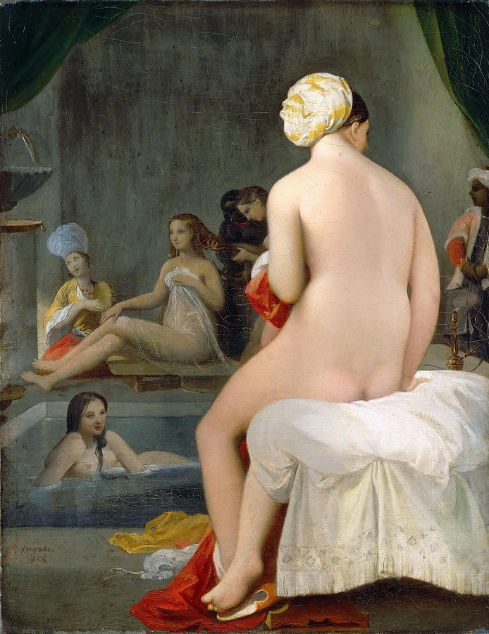 Small Bather 2 Painting by Jean-Auguste-Dominique Ingres