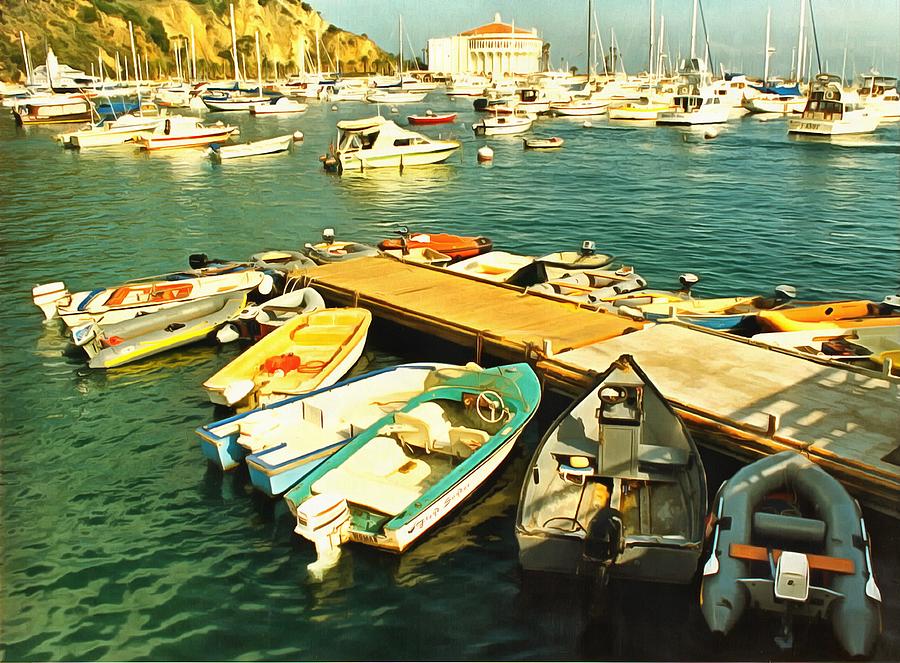 Small Boat Dock Catalina Island California Photograph by Floyd Snyder
