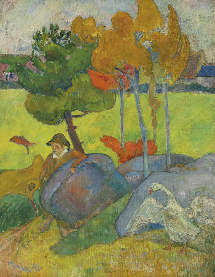 Small Breton  Painting by Paul Gauguin